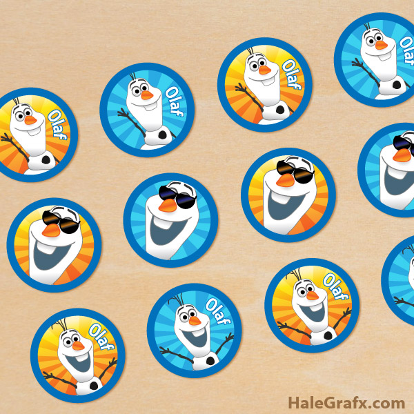 FREE Printable Frozen Olaf Cupcake Toppers FREE Printable Frozen Olaf Cupcake Toppers