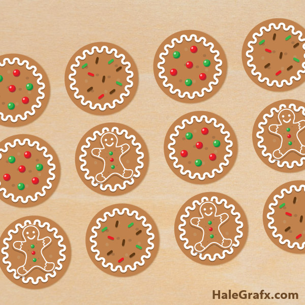FREE Printable Christmas Gingerbread Cupcake Toppers FREE Printable Christmas Gingerbread Cupcake Toppers