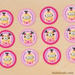 FREE Printable Despicable Me Girl Minions Cupcake Toppers FREE Printable Despicable Me Girl Minions Cupcake Toppers
