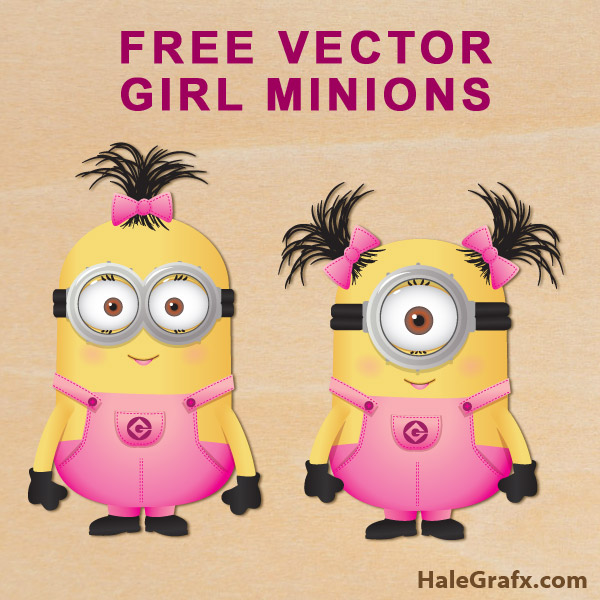 FREE Vector Despicable Me Girl Minions FREE Vector Despicable Me Girl Minions