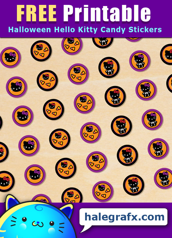 FREE Printable Halloween Hello Kitty Hershey’s Kisses Stickers FREE Printable Halloween Hello Kitty Hershey’s Kisses Stickers