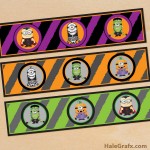 FREE Printable Halloween Minions Water Bottle Labels