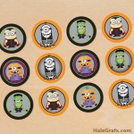 FREE Printable Halloween Minions Cupcake Toppers