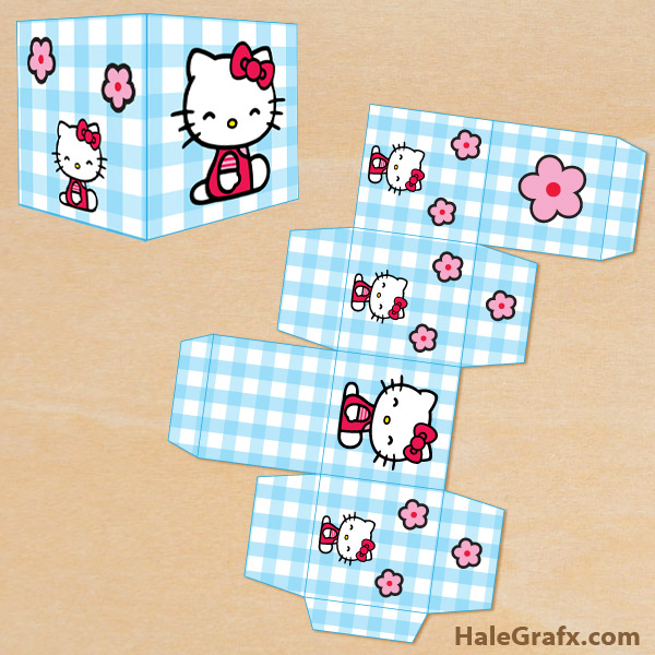 FREE Printable Hello Kitty Treat Box FREE Printable Hello Kitty Treat Box