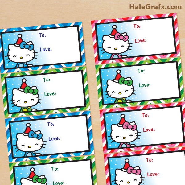 FREE Printable Christmas Hello Kitty Gift Tags FREE Printable Christmas Hello Kitty Gift Tags