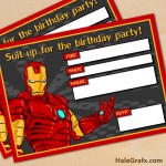 FREE Printable Avengers Iron Man Birthday Invitation FREE Printable Avengers Iron Man Birthday Invitation