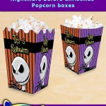 FREE Printable Nightmare before Christmas Popcorn Box FREE Printable Nightmare before Christmas Popcorn Box