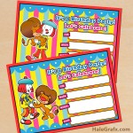 FREE Printable JoJo’s Circus Birthday Invitation
