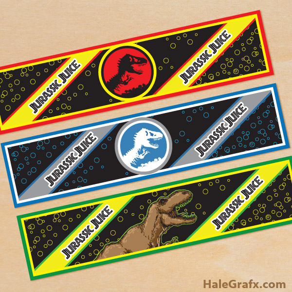FREE Printable Jurassic Park Water Bottle Labels FREE Printable Jurassic Park Water Bottle Labels