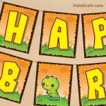 FREE Printable Kawaii Dinosaur Birthday Banner FREE Printable Kawaii Dinosaur Birthday Banner