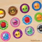 FREE Printable Kawaii Octopus Digital Collage Sheet