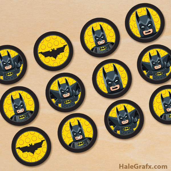 FREE Printable LEGO Batman Cupcake Toppers FREE Printable LEGO Batman Cupcake Toppers