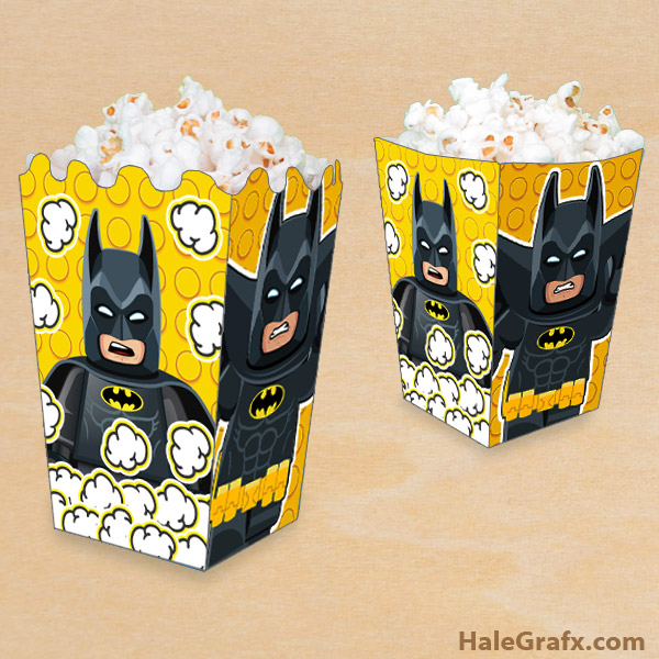 FREE Printable LEGO Batman Popcorn Box Free Printable LEGO Batman Popcorn Box