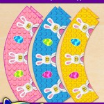 FREE Printable LEGO Easter Cupcake Wrappers FREE Printable LEGO Easter Cupcake Wrappers