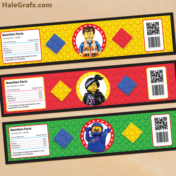 FREE Printable LEGO Movie Water Bottle Labels FREE Printable LEGO Movie Water Bottle Labels