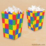 FREE Printable LEGO Building Block Popcorn Box