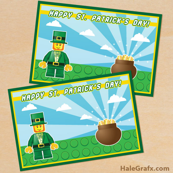 FREE Printable LEGO St. Patrick’s Day Card FREE Printable LEGO St. Patrick’s Day Card