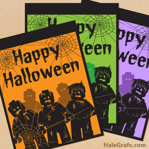 FREE Printable Halloween LEGO Zombie Posters FREE Printable Halloween LEGO Zombie Posters