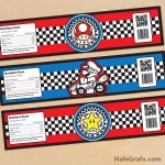 FREE Printable Mario Kart Water Bottle Labels