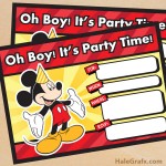 FREE Printable Mickey Mouse Birthday Invitation FREE Printable Mickey Mouse Birthday Invitation