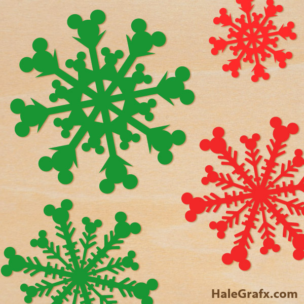 FREE Christmas Mickey Mouse Snowflake SVG Pack FREE Christmas Mickey Mouse Snowflake SVG Pack