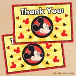 FREE Printable Mickey Mouse Thank You Card FREE Printable Mickey Mouse Thank You Card