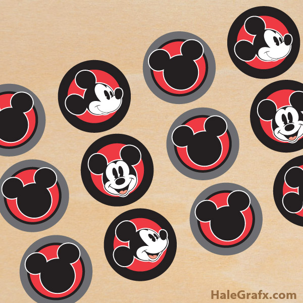 FREE Printable Vintage Mickey Mouse Cupcake Toppers FREE Printable Vintage Mickey Mouse Cupcake Toppers