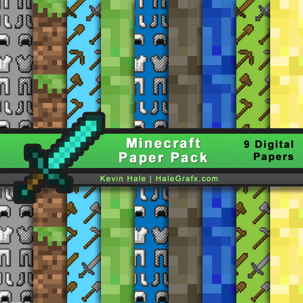 FREE Minecraft Digital Paper Pack FREE Minecraft Digital Paper Pack
