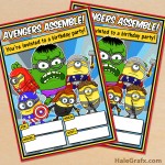 FREE Printable Minion Avengers Party Invitation FREE Printable Minion Avengers Party Invitation