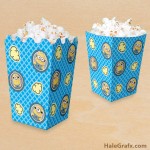 FREE Printable Despicable Me Minion Popcorn Box