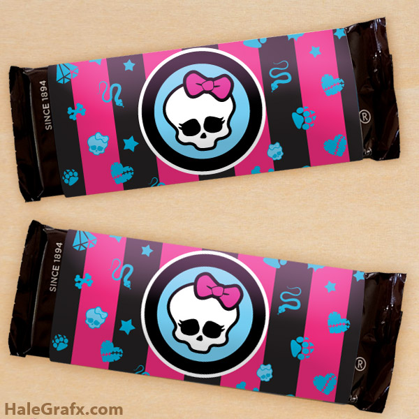 FREE Printable Monster High Candy Bar Wrappers FREE Printable Monster High Candy Bar Wrappers