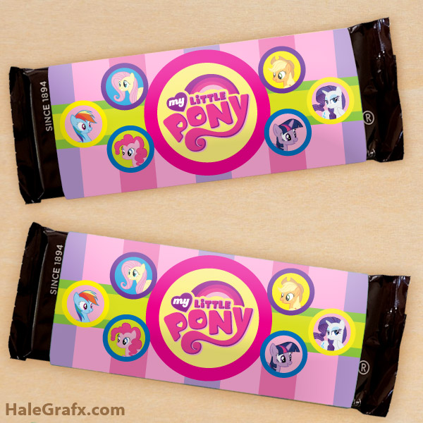 FREE Printable My Little Pony Candy Bar Wrappers FREE Printable My Little Pony Candy Bar Wrappers