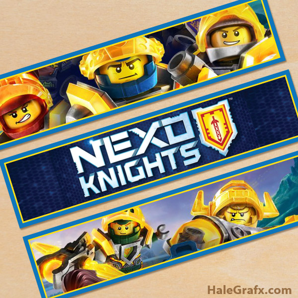 Free Printable LEGO Nexo Knights Water Bottle Labels Free Printable LEGO Nexo Knights Water Bottle Labels