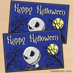 FREE Printable Nightmare Before Christmas Halloween Card