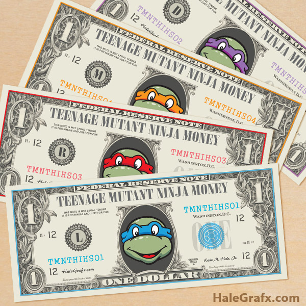 FREE Printable TMNT Ninja turtles Play Money FREE Printable TMNT Ninja turtles Play Money