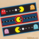 FREE Printable Retro Pac-man Water Bottle Labels