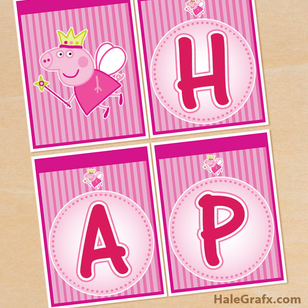 FREE Printable Peppa Pig Birthday Banner FREE Printable Peppa Pig Birthday Banner