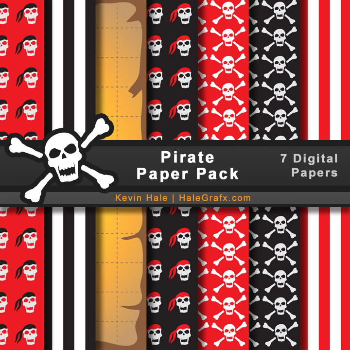 FREE Pirate Digital Paper Pack FREE Pirate Digital Paper Pack