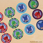 FREE Printable PJ Masks Cupcake Toppers