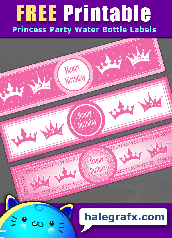 Free Printable Princess Party Water Bottle Labels Free Printable Princess Party Water Bottle Labels