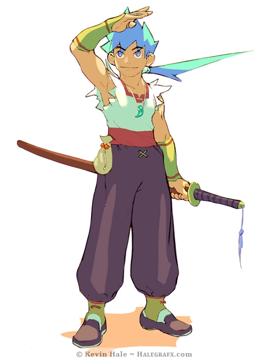 Ryu from Breath of Fire 4 on Playstation - Reference Artwork Ryu from Breath of Fire 4 on Playstation - Reference Artwork