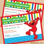 FREE Printable Sesame Street Elmo Birthday Invitation FREE Printable Sesame Street Elmo Birthday Invitation