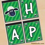 FREE Printable Shaun the Sheep Birthday Banner FREE Printable Shaun the Sheep Birthday Banner