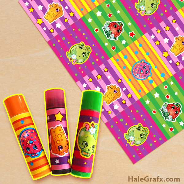 FREE Printable Shopkins ChapStick Labels FREE Printable Shopkins ChapStick Labels