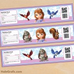 FREE Printable Sofia the First Water Bottle Labels FREE Printable Sofia the First Water Bottle Labels