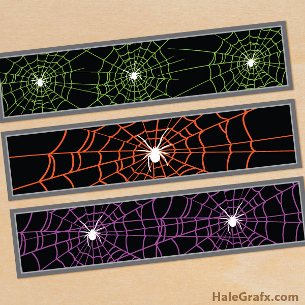 FREE Printable Halloween Spider Web Water Bottle Labels FREE Printable Halloween Spider Web Water Bottle Labels