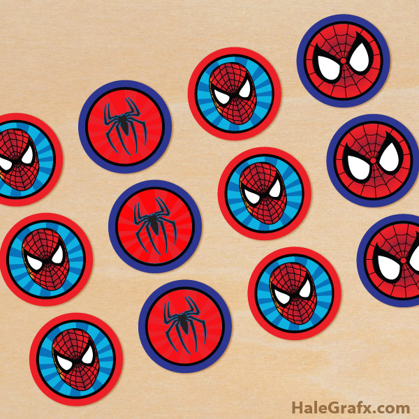 FREE Printable Spiderman Cupcake Toppers FREE Printable Spiderman Cupcake Toppers
