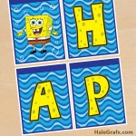 FREE Printable Spongebob Squarepants Birthday Banner FREE Printable Spongebob Squarepants Birthday Banner