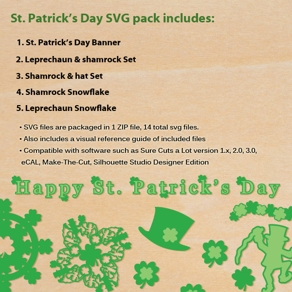 FREE St. Patrick's Day Shamrock and Leprechaun SVG Pack FREE St. Patrick's Day Shamrock and Leprechaun SVG Pack