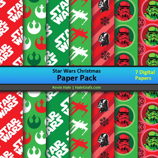 FREE Star Wars Christmas Digital Paper Pack FREE Star Wars Christmas Digital Paper Pack